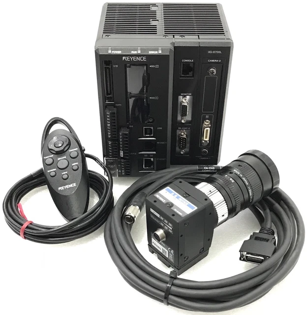 Keyence XG-8700L XG-HL08M OP-84231 CA-CH5 Controller Camera Lens Console Cable
