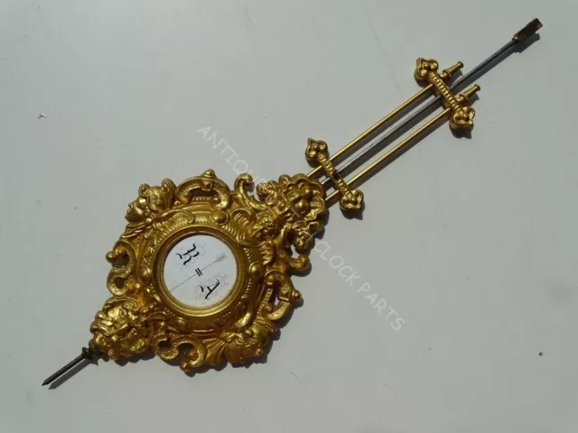 Heavy Pendulum For German Gustav Becker Regulator Clock 13" Or 33 Cm Tall 3