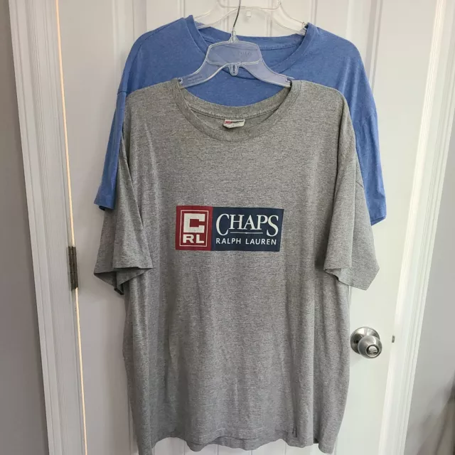 2 Vintage Single Stitch Ralph Lauren Tees XL