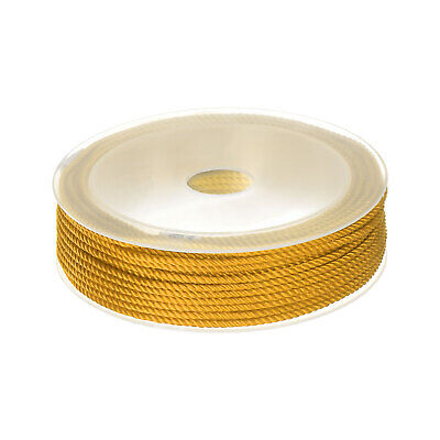 2mm Cuerda de nailon Cuerda de perlas Cordón de nudo chino Pulsera Hilo, Caqui, 42ft