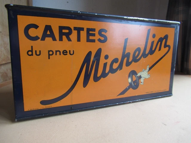 Rare ancienne boîte en tôle litho MICHELIN 1900 - Collection