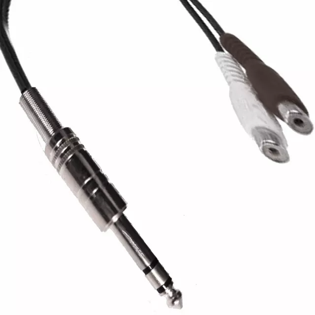 Audio Kabel Adapter 6,3mm Klinke Stecker Cinch Chinch Kupplung Buchse 30cm 23cm