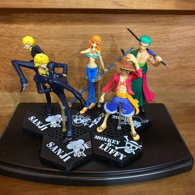 ONE PIECE FIGURE lot of 5 Sanji Luffy Zoro Nami character Goods anime