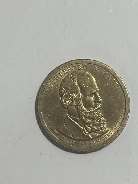 1$ RUTHERFORD B. HAYES 19TH President (1877-1881) 2011 (D) US One Dollar Coin