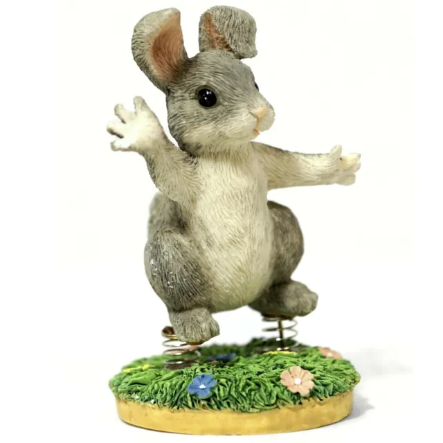 Charming Tails Silvestri 87/425 Hoppity Hop Retired Spring Rabbit Figure In Box