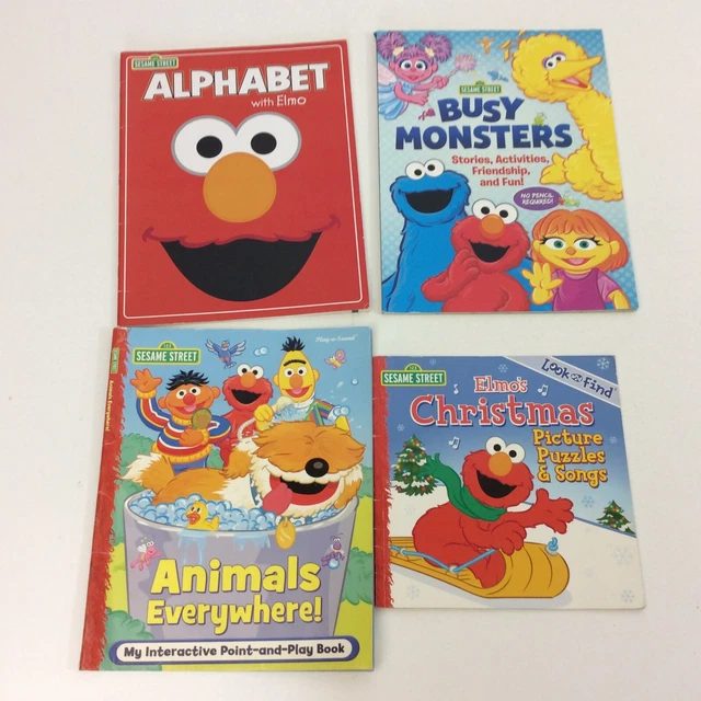 SESAME STREET COLOR Activity Preschool Kindergarten 1st Grade 4 Picture ...
