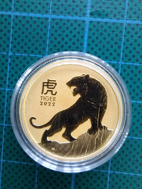 2022 Australian Lunar Year of the Tiger 1/2oz Gold Bullion Coin Perth Mint