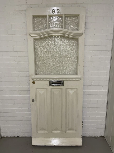 Reclaimed 1920 / 1930 Art Deco Nouveau Front External Door Edwardian Victorian
