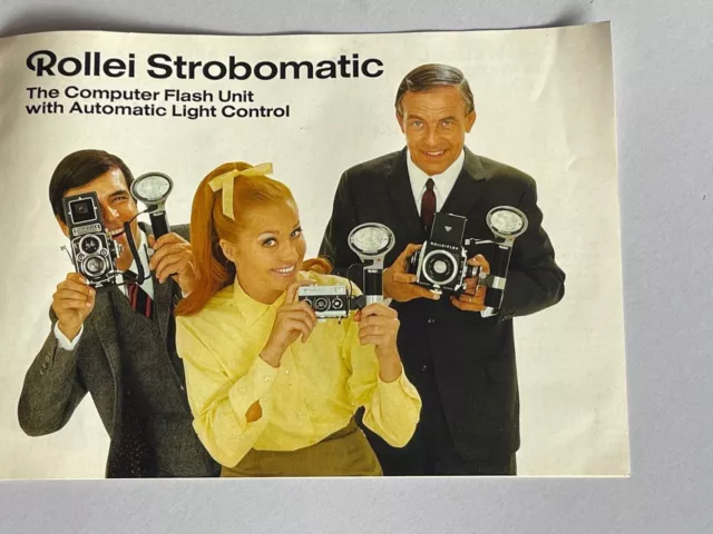 Rollei Strobomatic Flash Unit,1960's, Brochure