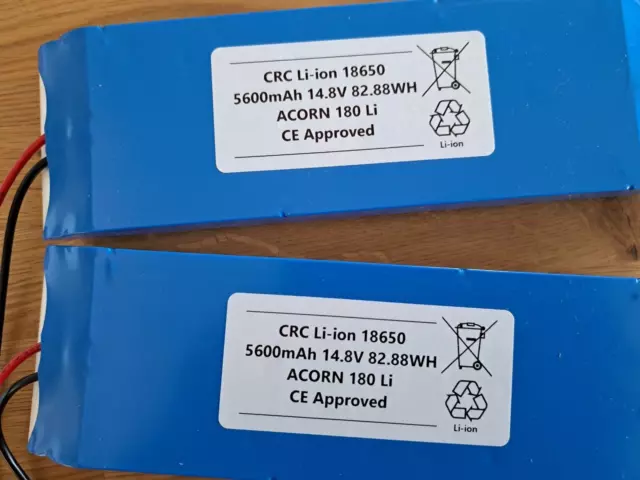 Acorn Ascensore Scale Litio 5600mAh 14,8v 82,88 Wh (coppia) x 2