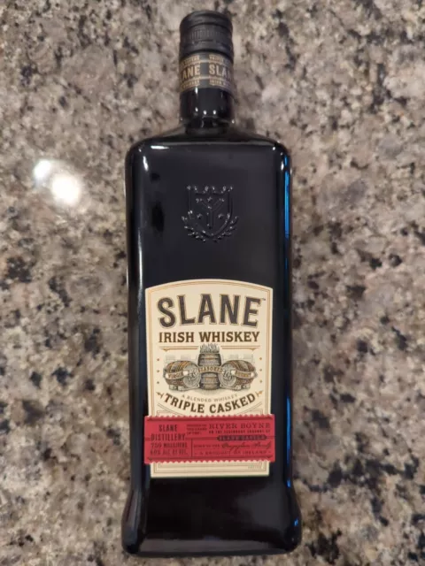 Slane Irish Whiskey bottle 750 ml glass empty good condition from Ireland