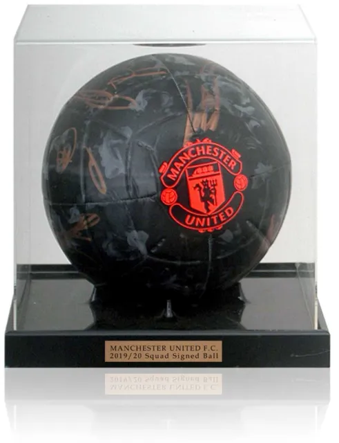 Manchester United 2019/20 Squad Hand Signed Ball Football AFTAL COA