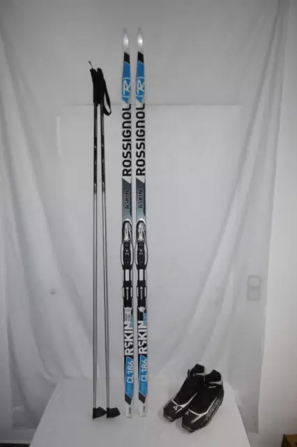 Rossignol " R Skin " Top Fell Langlaufski 186 Cm + Langlaufschuhe Gr.: 45 Im Set