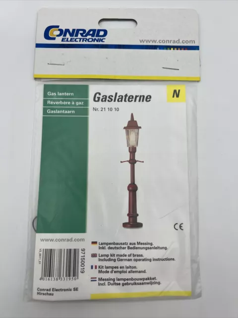 Spur N Conrad Electronic 211010 Gaslaterne Lampenbausatz Aus Messing Neu OVP