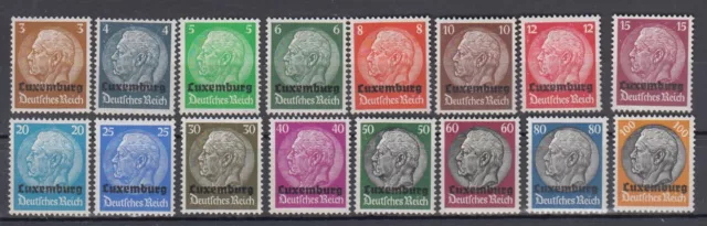 Luxemburg, Nr. 1-16, ungebraucht