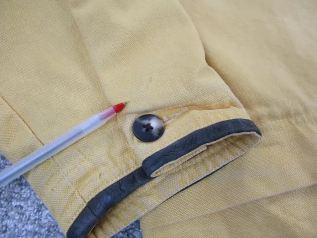 VINTAGE Lewis Creek Parka Jacket Mens XXL Yellow Canvas Cotton Plaid Lined FLAW 2