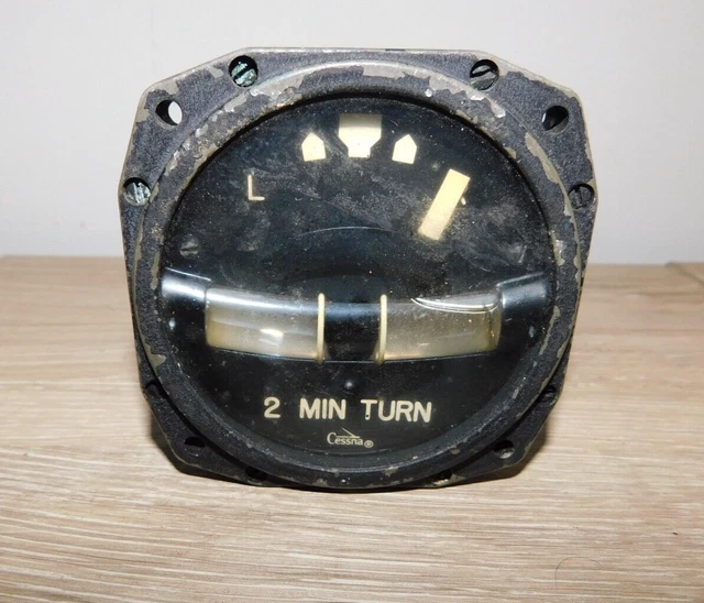 Aviation Aircraft Turn and Bank Indicator Instrument Cessna Garwin P/N 23-328-04 Aviation Aircraft Turn and Bank Indicator Instrument Cessna Garwin P/N 23-328-04
