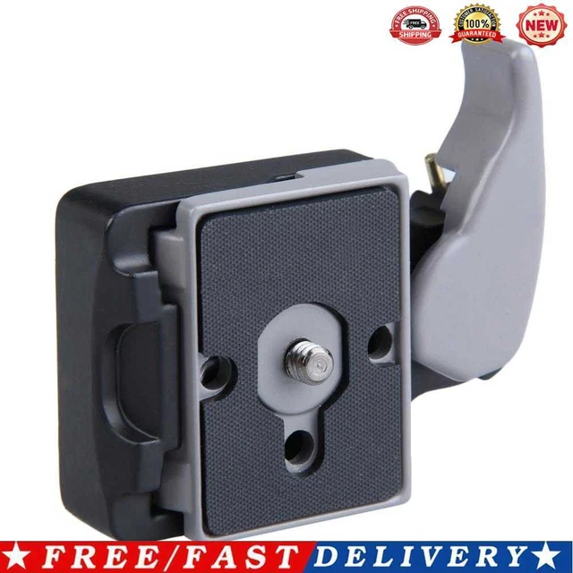 Black Camera 323 Quick Release Adapter with Manfrotto 200PL-14 Compat Plate