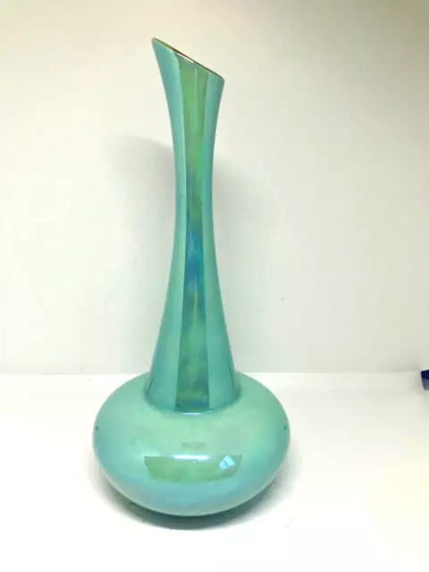 CARLTON WARE BUD / STEM VASE Turquoise LUSTRE 1950/60s Pattern 2554/10