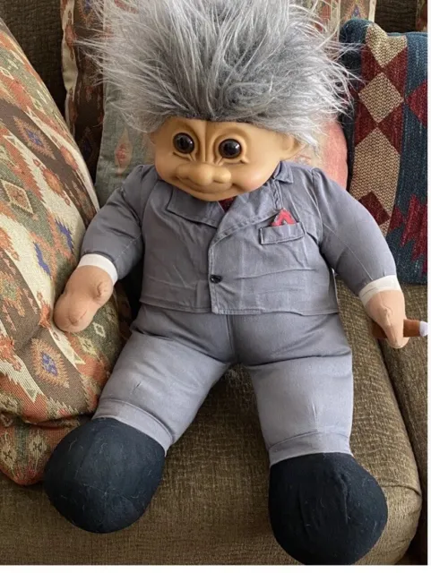 RUSS Godfather Jumbo 24" Troll Doll Plush Soft Body-So Rare! Needs new home!