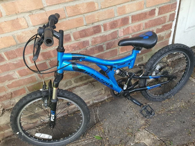 Muddyfox blue bike shop
