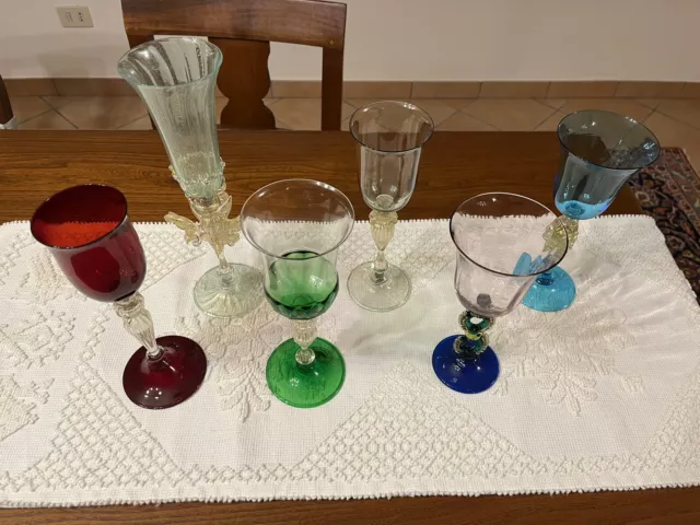 Set Bicchieri in vetro di Murano