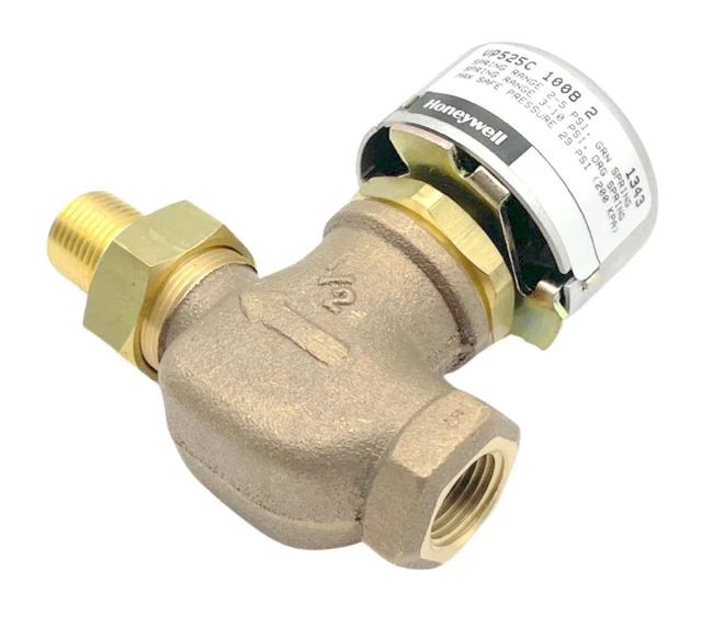 Honeywell VP525C 1008 2 Pneumatic 2-Way Unitary Radiator Valve 1/2" NPT Bronze