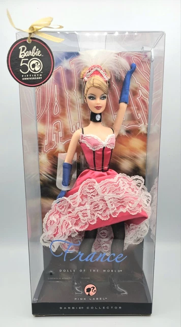 Barbie 50th Anniversary Pink Label FRANCE Dolls of the World