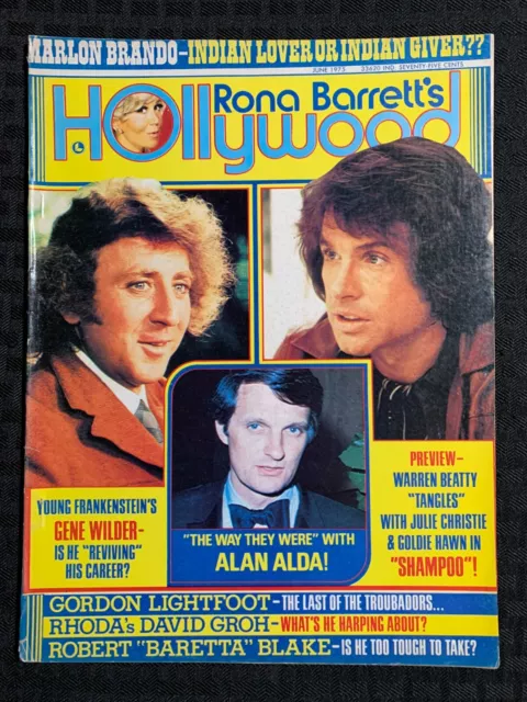 1975 June RONA BARRETT"S HOLLYWOOD Magazine VG/FN 5.0 Gene Wilder Warren Beatty