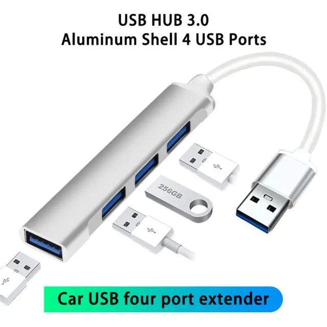 4 in 1 Aluminum USB Hub 3.0 Adapter Transfer✨/ K3I2