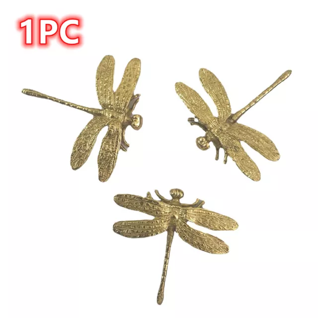 1PC Laiton Libellule Forme Tiroir Bouton Armoire Commode Tirer Anse Décor Maison