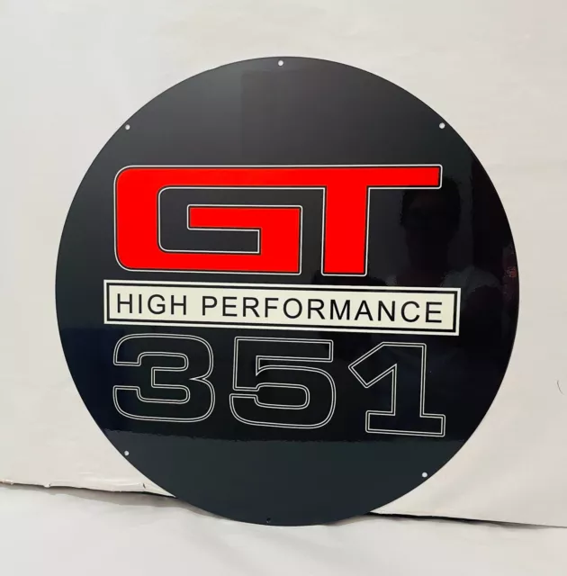 NEW Ford GT 351 Large Round tin metal sign