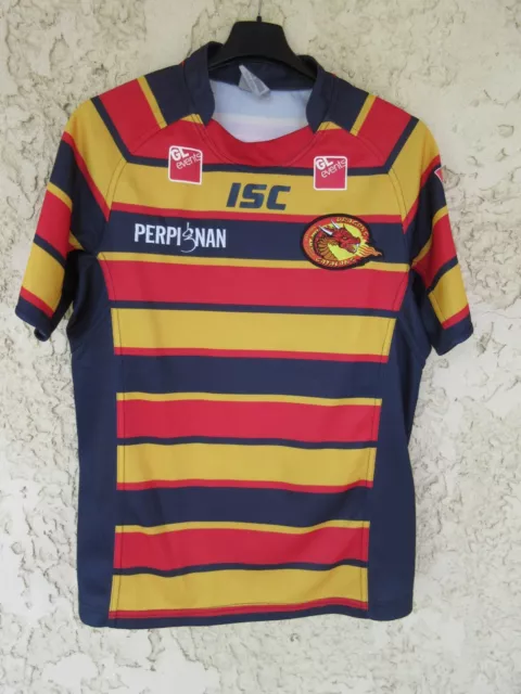 Maillot rugby à XIII DRAGONS CATALANS home ISC shirt jersey S