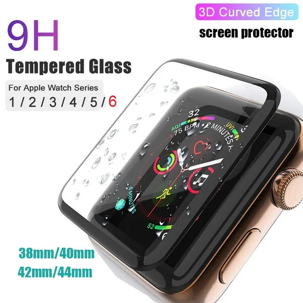 Band Strap +Screen Protector For Apple Watch 7/SE/6/5/4/3/2 iWatch 44/42/40/38MM 2
