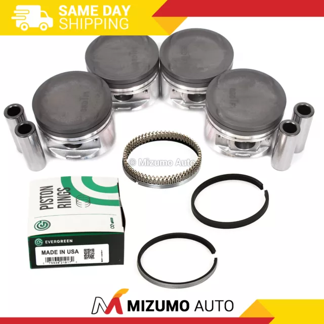 Pistons w/ Rings fit 93-98 Eagle Plymouth Mitsubishi Turbo 2.0L 4G63T