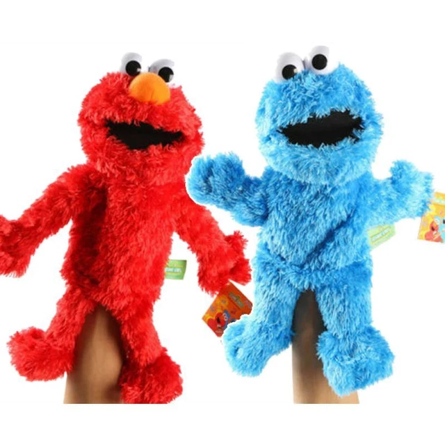 XMAS HAND PUPPET Sesame Street Plush Animal Elmo Cookie Monster Hand