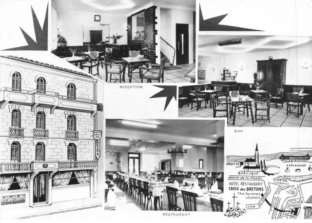 65 Lourdes  #San50163 Hotel A La Croix Des Bretons Rue Peyramale