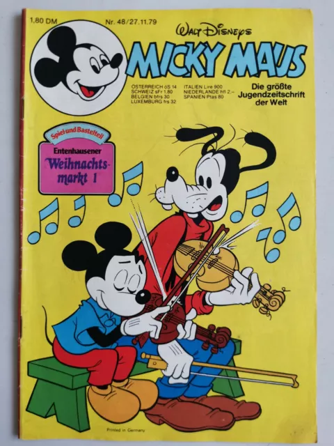 Walt Disney's Micky Maus Heft Nr. 48 vom 27.11.1979 Ehapa