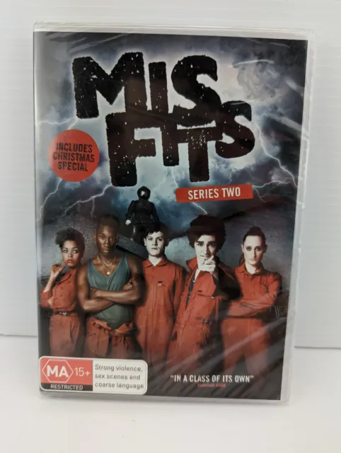 Misfits: Complete Series 2 DVD (2 Disc Set) Brand NEW Sealed Region 4 PAL T8