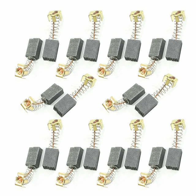 20 Pcs 12mm x 8mm x 5mm Motor Carbon Brushes
