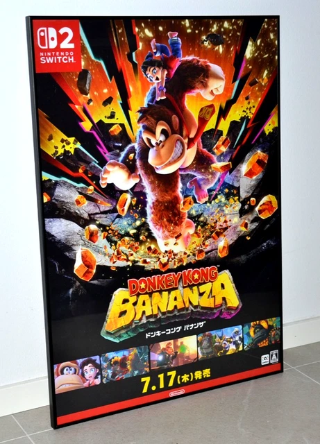 DONKEY KONG BANANZA - Promotional Poster size B2 - Switch 2