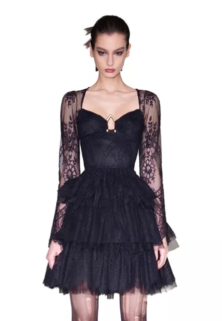 Nwt Aniye By Black Rouches Dress Jessy  181985 00336