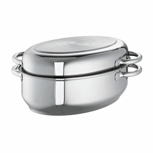 Schulte-Ufer Multi-Bräter Universalbräter Edelstahl 33x20 cm 9 L 678938