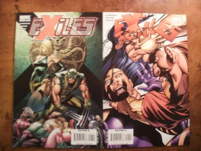 2 MARVEL Comic: EXILES #93 #94 (Volume 1) "Enemy of the Stars Part 4 & 5"