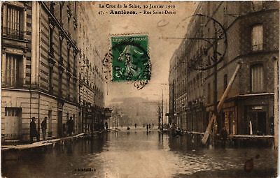 CPA La Crue de la Seine 30 Janvier 1910 - ASNIERES - Rue St-Denis (581496)