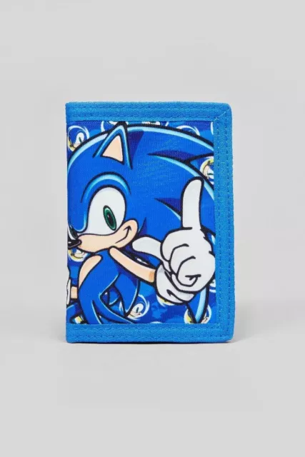 SONIC CHARACTERS PATTERN Sonic the Hedgehog 4 in. Bi Fold Wallet (Sonikku)