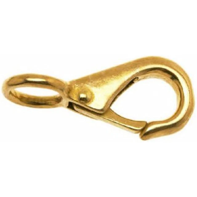 Campbell T7625314 Rigid Quick Snap, Solid Bronze, Polished, 5/8" Round Eye, 3/4"