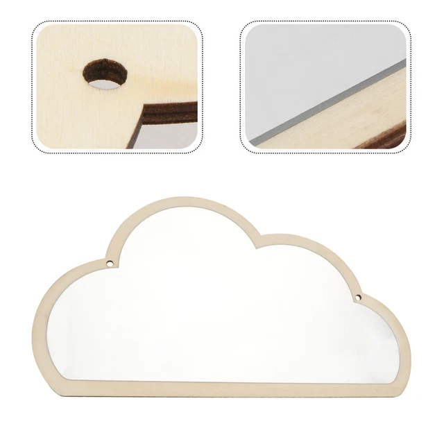 Espejo montado en pared espejo nube espejo niño en forma de nube espejo decorativo
