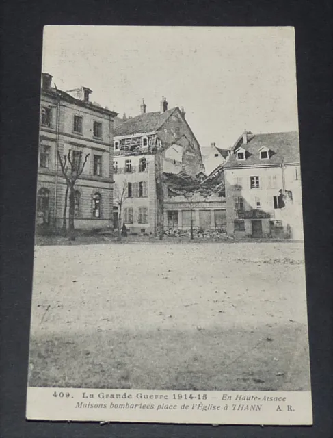 Cpa Carte Postale Guerre 14-18 1915 Haute Alsace Thann Place De L'eglise