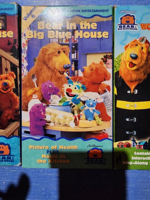 BEAR IN THE Big Blue House Lot of 3 VHS Playhouse Disney Jim Henson ...
